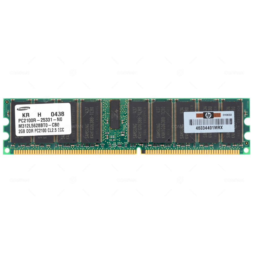 M312L5628BT0-CB0 SAMSUNG MEMORY 2GB PC 2100R CL2.5 ECC DDR -